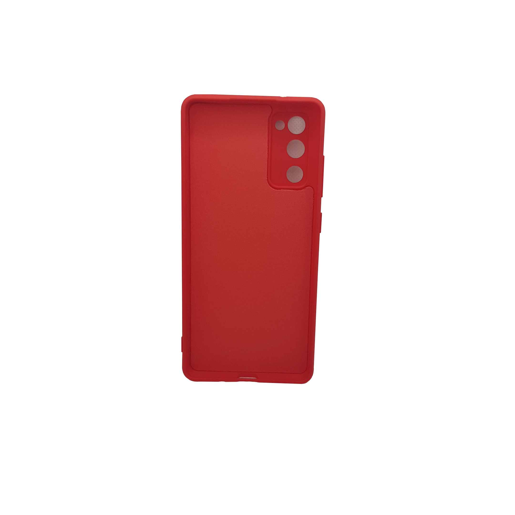 Protectores para celular  para Samsung  S20 Fe Funda de tpu con felpa Rojo